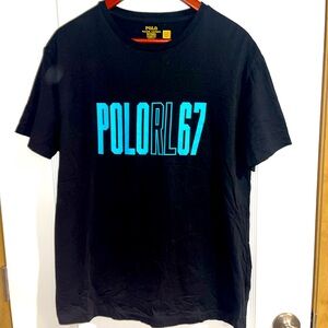 Mens black and blue ralph Lauren polo tshirt size medium